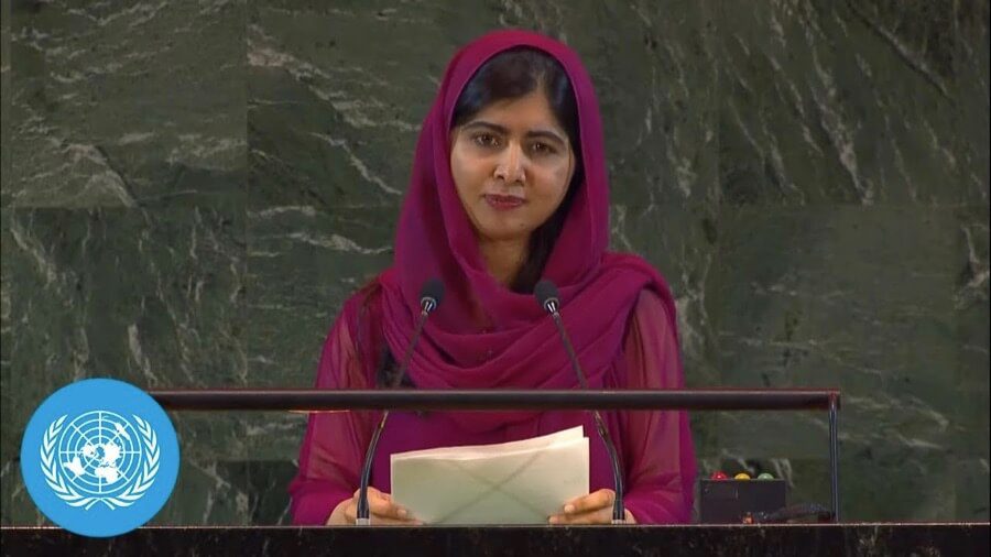 Malala Yousafzai at the Transforming Education Summit